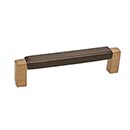 Hardware International [03-103-CE] Solid Bronze Cabinet Pull Handle - Standard Sized - Angle Series - Champagne / Espresso Finish - 3" C/C - 3 1/8" L