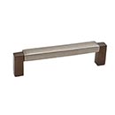 Hardware International [03-103-EP] Solid Bronze Cabinet Pull Handle - Standard Sized - Angle Series - Espresso / Platinum Finish - 3" C/C - 3 1/8" L