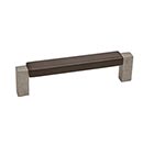 Hardware International [03-103-PE] Solid Bronze Cabinet Pull Handle - Standard Sized - Angle Series - Platinum / Espresso Finish - 3" C/C - 3 1/8" L