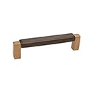 Hardware International [03-104-CE] Solid Bronze Cabinet Pull Handle - Standard Sized - Angle Series - Champagne / Espresso Finish - 4" C/C - 4 1/4" L