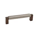 Hardware International [03-104-EP] Solid Bronze Cabinet Pull Handle - Standard Sized - Angle Series - Espresso / Platinum Finish - 4" C/C - 4 1/4" L