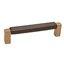 Hardware International [03-106-CE] Solid Bronze Cabinet Pull Handle - Oversized - Angle Series - Champagne / Espresso Finish - 6" C/C - 6 1/2" L