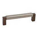 Hardware International [03-106-EP] Solid Bronze Cabinet Pull Handle - Oversized - Angle Series - Espresso / Platinum Finish - 6&quot; C/C - 6 1/2&quot; L