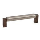 Hardware International [03-106-EP] Solid Bronze Cabinet Pull Handle - Oversized - Angle Series - Espresso / Platinum Finish - 6" C/C - 6 1/2" L