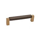 Hardware International [03-196-CE] Solid Bronze Cabinet Pull Handle - Standard Sized - Angle Series - Champagne / Espresso Finish - 96mm C/C - 4 1/8" L