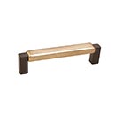 Hardware International [03-196-EC] Solid Bronze Cabinet Pull Handle - Standard Sized - Angle Series - Espresso / Champagne Finish - 96mm C/C - 4 1/8&quot; L