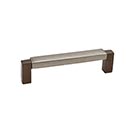 Hardware International [03-196-EP] Solid Bronze Cabinet Pull Handle - Standard Sized - Angle Series - Espresso / Platinum Finish - 96mm C/C - 4 1/8" L