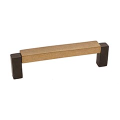 Hardware International [03-203-EC] Solid Bronze Cabinet Pull Handle - Standard Sized - Angle Series - Espresso / Champagne Finish - 3" C/C - 3 1/8" L