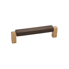 Hardware International [03-206-CE] Solid Bronze Cabinet Pull Handle - Oversized - Angle Series - Champagne / Espresso Finish - 6" C/C - 6 1/2" L