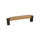 Hardware International [03-206-EC] Solid Bronze Cabinet Pull Handle - Oversized - Angle Series - Espresso / Champagne Finish - 6&quot; C/C - 6 1/2&quot; L