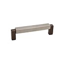 Hardware International [03-206-EP] Solid Bronze Cabinet Pull Handle - Oversized - Angle Series - Espresso / Platinum Finish - 6" C/C - 6 1/2" L