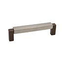 Hardware International [03-296-EP] Solid Bronze Cabinet Pull Handle - Standard Sized - Angle Series - Espresso / Platinum Finish - 96mm C/C - 4 1/8&quot; L