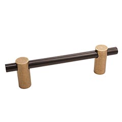 Hardware International [04-103-CE] Solid Bronze Cabinet Pull Handle - Standard Sized - Curve Series - Champagne / Espresso Finish - 3&quot; C/C - 3 5/8&quot; L