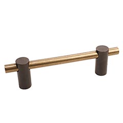 Hardware International [04-103-EC] Solid Bronze Cabinet Pull Handle - Standard Sized - Curve Series - Espresso / Champagne Finish - 3&quot; C/C - 3 5/8&quot; L