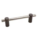 Hardware International [04-103-EP] Solid Bronze Cabinet Pull Handle - Standard Sized - Curve Series - Espresso / Platinum Finish - 3&quot; C/C - 3 5/8&quot; L