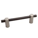 Hardware International [04-103-PE] Solid Bronze Cabinet Pull Handle - Standard Sized - Curve Series - Platinum / Espresso Finish - 3&quot; C/C - 3 5/8&quot; L