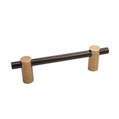 Hardware International [04-104-CE] Solid Bronze Cabinet Pull Handle - Standard Sized - Curve Series - Champagne / Espresso Finish - 4&quot; C/C - 5&quot; L