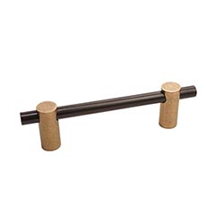 Hardware International [04-104-CE] Solid Bronze Cabinet Pull Handle - Standard Sized - Curve Series - Champagne / Espresso Finish - 4" C/C - 5" L