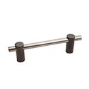 Hardware International [04-104-EP] Solid Bronze Cabinet Pull Handle - Standard Sized - Curve Series - Espresso / Platinum Finish - 4" C/C - 5" L