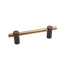 Hardware International [04-106-EC] Solid Bronze Cabinet Pull Handle - Oversized - Curve Series - Espresso / Champagne Finish - 6" C/C - 6 3/4" L