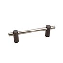 Hardware International [04-106-EP] Solid Bronze Cabinet Pull Handle - Oversized - Curve Series - Espresso / Platinum Finish - 6" C/C - 6 3/4" L