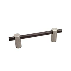 Hardware International [04-106-PE] Solid Bronze Cabinet Pull Handle - Oversized - Curve Series - Platinum / Espresso Finish - 6&quot; C/C - 6 3/4&quot; L