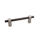 Hardware International [04-106-PE] Solid Bronze Cabinet Pull Handle - Oversized - Curve Series - Platinum / Espresso Finish - 6" C/C - 6 3/4" L