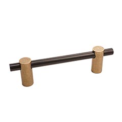 Hardware International [04-196-CE] Solid Bronze Cabinet Pull Handle - Standard Sized - Curve Series - Champagne / Espresso Finish - 96mm C/C - 4 3/4&quot; L