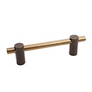 Hardware International [04-196-EC] Solid Bronze Cabinet Pull Handle - Standard Sized - Curve Series - Espresso / Champagne Finish - 96mm C/C - 4 3/4&quot; L