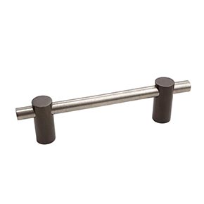 Hardware International [04-196-EP] Solid Bronze Cabinet Pull Handle - Standard Sized - Curve Series - Espresso / Platinum Finish - 96mm C/C - 4 3/4" L