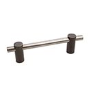 Hardware International [04-196-EP] Solid Bronze Cabinet Pull Handle - Standard Sized - Curve Series - Espresso / Platinum Finish - 96mm C/C - 4 3/4&quot; L