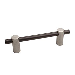Hardware International [04-196-PE] Solid Bronze Cabinet Pull Handle - Standard Sized - Curve Series - Platinum / Espresso Finish - 96mm C/C - 4 3/4" L