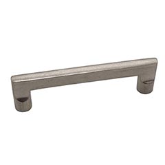 Hardware International [05-104-P] Solid Bronze Cabinet Pull Handle - Standard Sized - Mission Series - Platinum Finish - 4&quot; C/C - 4 1/2&quot; L