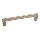 Hardware International [05-106-P] Solid Bronze Cabinet Pull Handle - Oversized - Mission Series - Platinum Finish - 6&quot; C/C - 6 1/2&quot; L