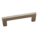 Hardware International [06-104-P] Solid Bronze Cabinet Pull Handle - Standard Sized - Mission Series - Platinum Finish - 4" C/C - 4 1/2" L