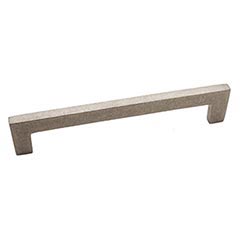 Hardware International [06-106-P] Solid Bronze Cabinet Pull Handle - Oversized - Mission Series - Platinum Finish - 6&quot; C/C - 6 1/2&quot; L