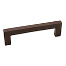 Hardware International [06-196-E] Solid Bronze Cabinet Pull Handle - Standard Sized - Mission Series - Espresso Finish - 96mm C/C - 4 1/2" L