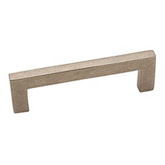 Hardware International [06-196-P] Solid Bronze Cabinet Pull Handle - Standard Sized - Mission Series - Platinum Finish - 96mm C/C - 4 1/2&quot; L