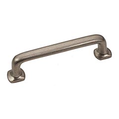 Hardware International [08-104-P] Solid Bronze Cabinet Pull Handle - Standard Sized - Renaissance Series - Platinum Finish - 4&quot; C/C - 4 3/4&quot; L