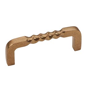 Hardware International [09-103-C] Solid Bronze Cabinet Pull Handle - Standard Sized - Mission Series - Champagne Finish - 3" C/C - 3 3/8" L