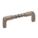 Hardware International [09-103-P] Solid Bronze Cabinet Pull Handle - Standard Sized - Mission Series - Platinum Finish - 3&quot; C/C - 3 3/8&quot; L