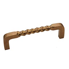 Hardware International [09-105-C] Solid Bronze Cabinet Pull Handle - Oversized - Mission Series - Champagne Finish - 5&quot; C/C - 5 3/8&quot; L