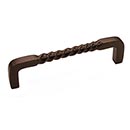 Hardware International [09-196-E] Solid Bronze Cabinet Pull Handle - Standard Sized - Mission Series - Espresso Finish - 96mm C/C - 4 1/8" L