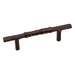 Hardware International [10-103-E] Solid Bronze Cabinet Pull Handle - Standard Sized - Natural Series - Espresso Finish - 3&quot; C/C - 4 1/2&quot; L