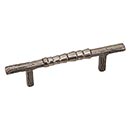 Hardware International [10-103-P] Solid Bronze Cabinet Pull Handle - Standard Sized - Natural Series - Platinum Finish - 3&quot; C/C - 4 1/2&quot; L