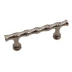 Hardware International [11-103-P] Solid Bronze Cabinet Pull Handle - Standard Sized - Natural Series - Platinum Finish - 3&quot; C/C - 4 1/4&quot; L