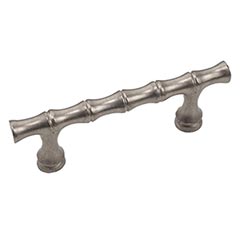 Hardware International [11-104-P] Solid Bronze Cabinet Pull Handle - Standard Sized - Natural Series - Platinum Finish - 4&quot; C/C - 5 5/8&quot; L