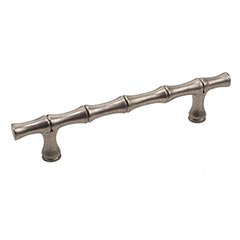 Hardware International [11-106-P] Solid Bronze Cabinet Pull Handle - Oversized - Natural Series - Platinum Finish - 6&quot; C/C - 8 1/2&quot; L