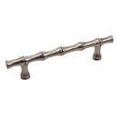 Hardware International [11-106-P] Solid Bronze Cabinet Pull Handle - Oversized - Natural Series - Platinum Finish - 6" C/C - 8 1/2" L