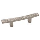 Hardware International [13-103-P] Solid Bronze Cabinet Pull Handle - Standard Sized - Deco Series - Platinum Finish - 3" C/C - 5 7/8" L